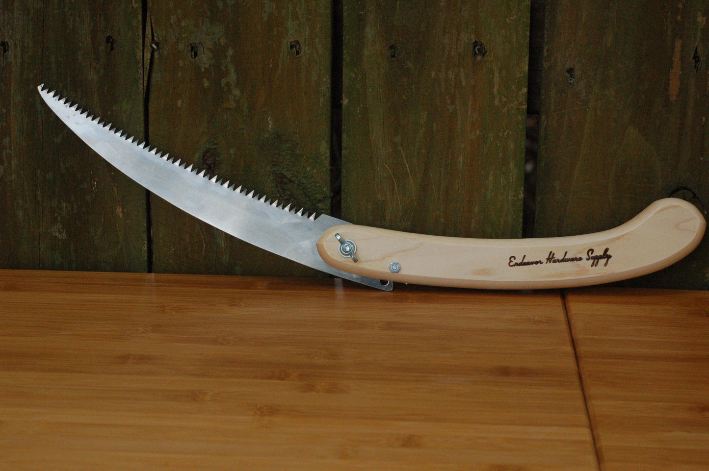 12 1/2" Folding Saw - Solid Maple Handle - Made in USA