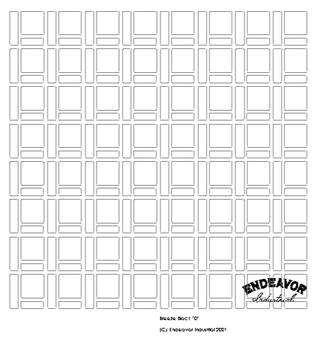 Breeze Block Garden Patio Trellis - Pattern D